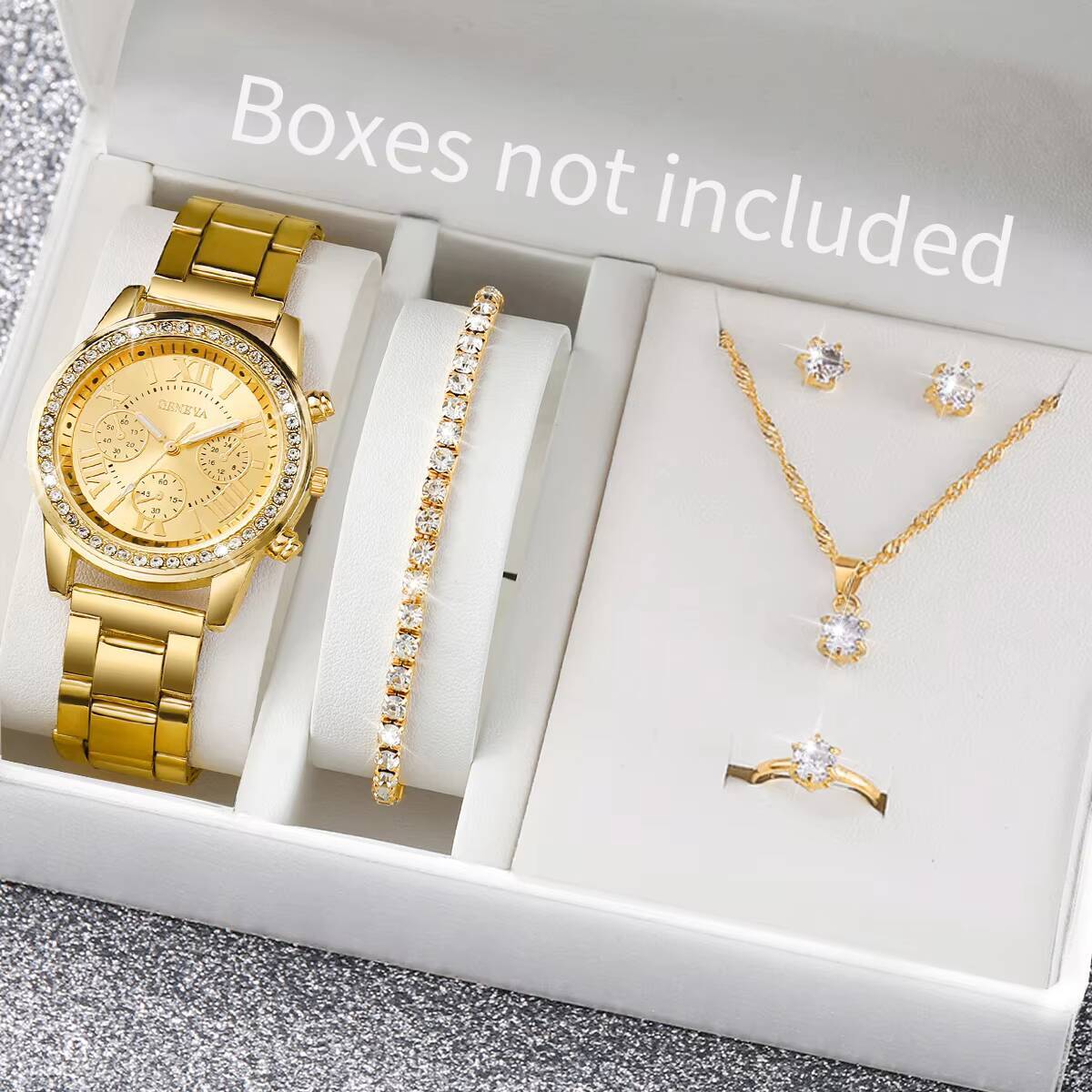 Jewelry Like Watches - 6 sztuk/zestaw Modne damskie zegarki z