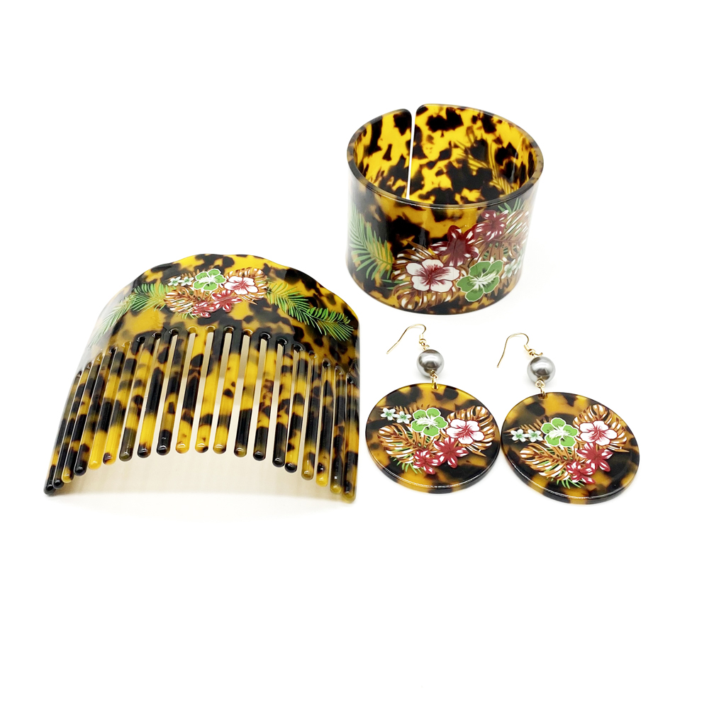 Pacific Jewelry & Watches Los Angeles - Najnowszy moda bransoletka z kwiatowym nadrukiem