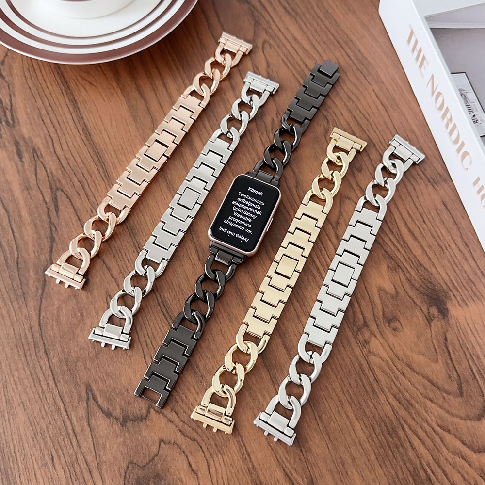 Italian Jewelry Watches - Metalowa bransoleta z łańcuszkiem zamiennym dla
