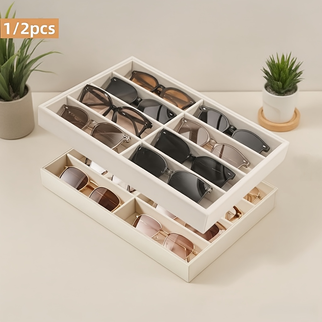 Jewelry Like Watches - Uniwersalny szary aksamitny organizer na okulary,