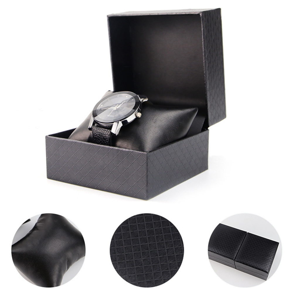 Best Jewelry Watches - Modne wzór diamentowy imitacja skóry pudełko