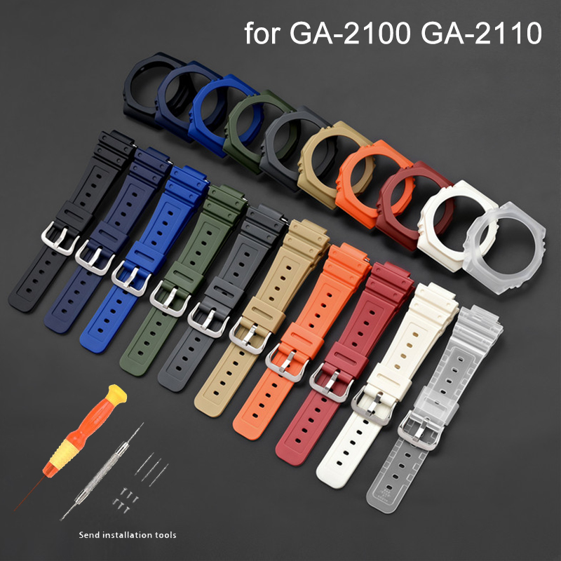 Casio Watch G-Shock Ga-2100 - Gumowy pasek do zegarka, etui, ramka