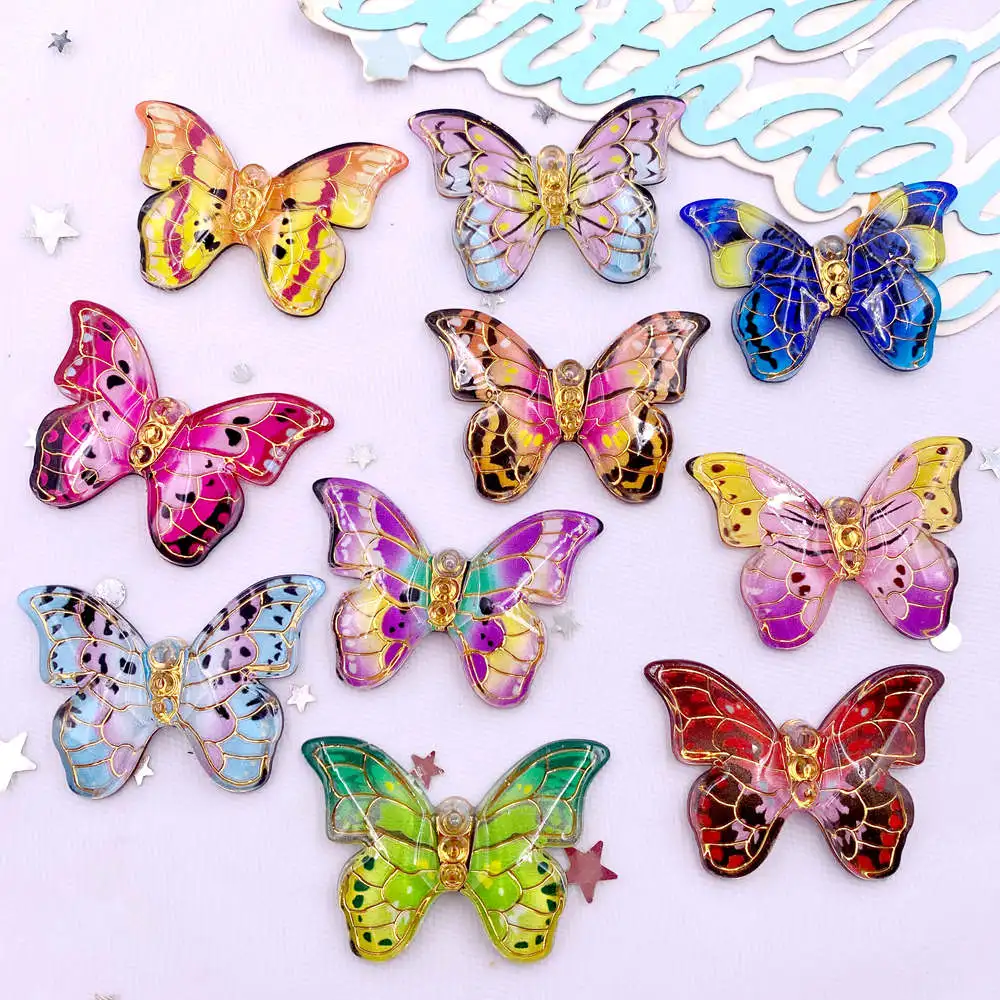 Paradise Jewelry & Watches Llc Miami - 10 sztuk kolorowe piękne figurki motyli