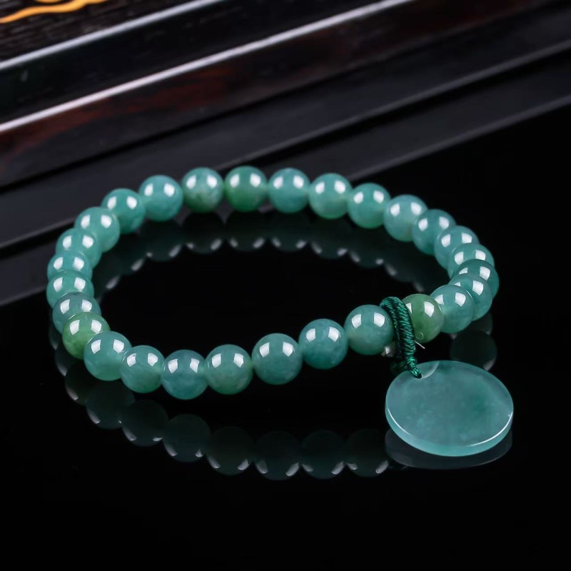 Luxury Gifts Jewelry & Watches Namfleg Mostar - Naturalny Jadeit Niebieski Wodny Bransoletka z