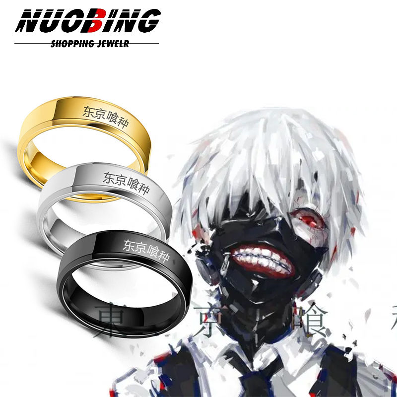 Titanium Steel Ring - Anime Tokyo Ghoul Kinmu Kenyan Pierścień