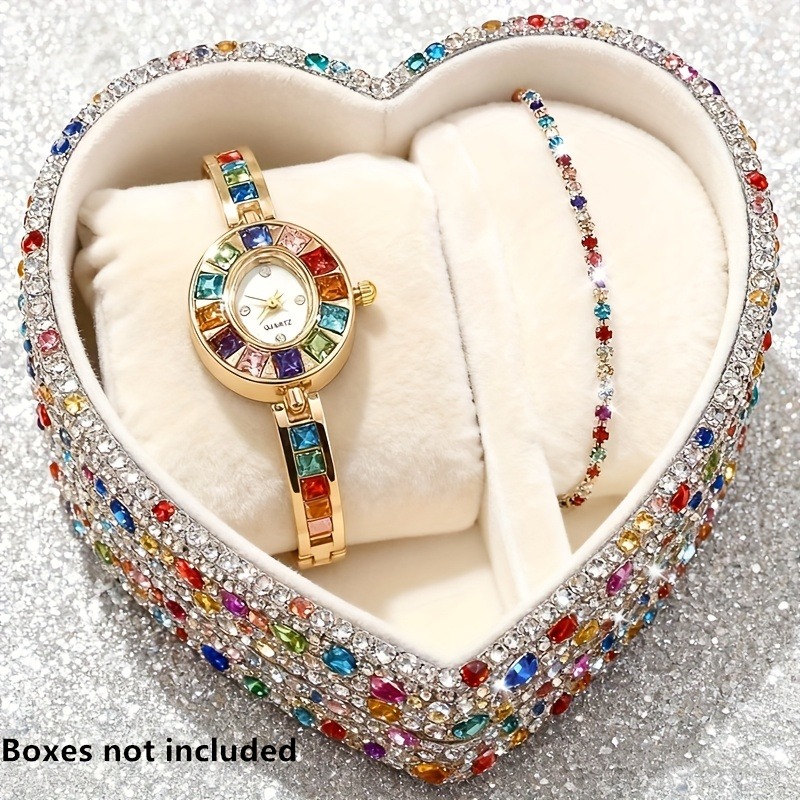 Jewelry Like Watches - 2 szt. Elegancki, kolorowy zestaw damskich