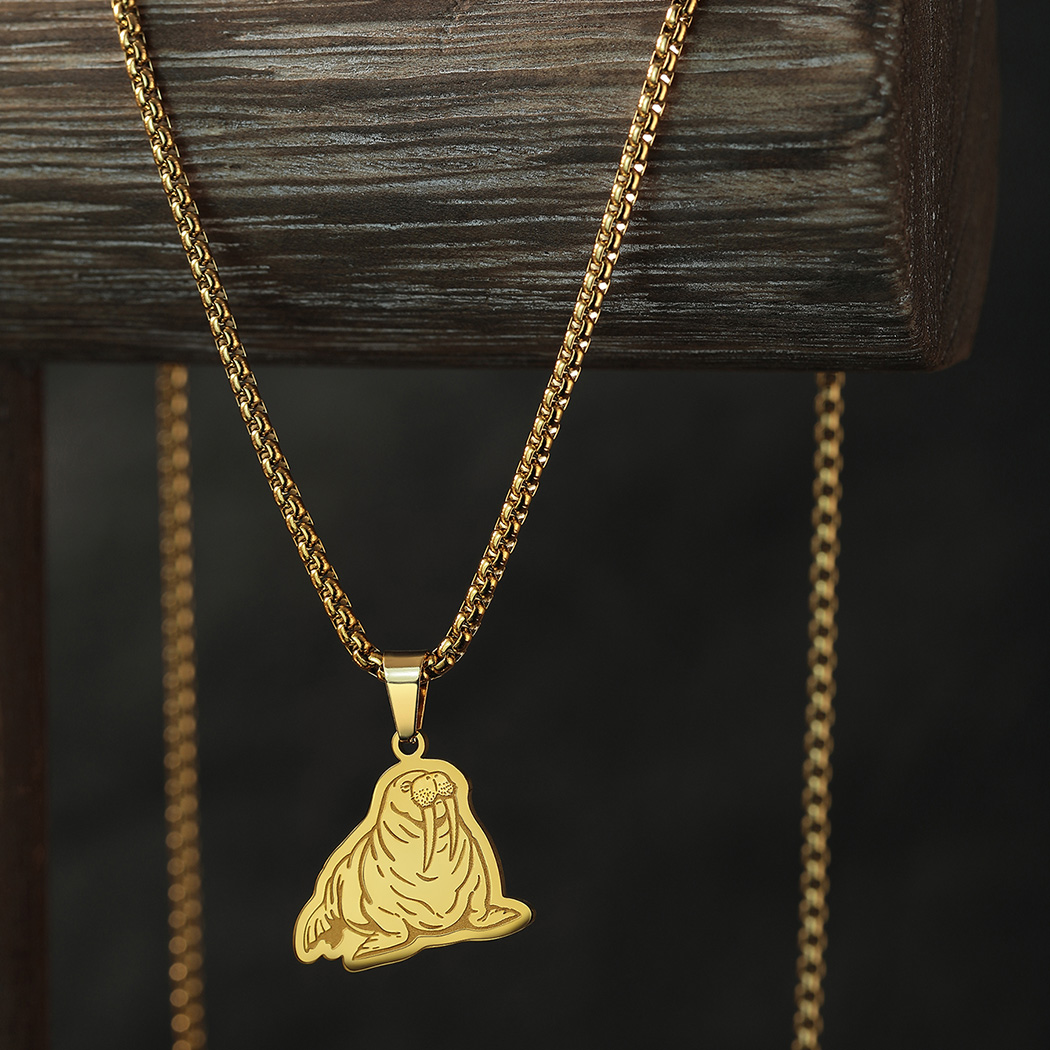 Pacific Jewelry & Watches Los Angeles - Kinitial Chubby Pacific Walrus Naszyjnik Dla