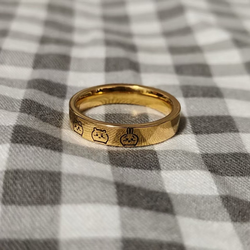 Pierścień Anime Cartoon Kawaii – Titanium Steel Ring recenzja i cena
