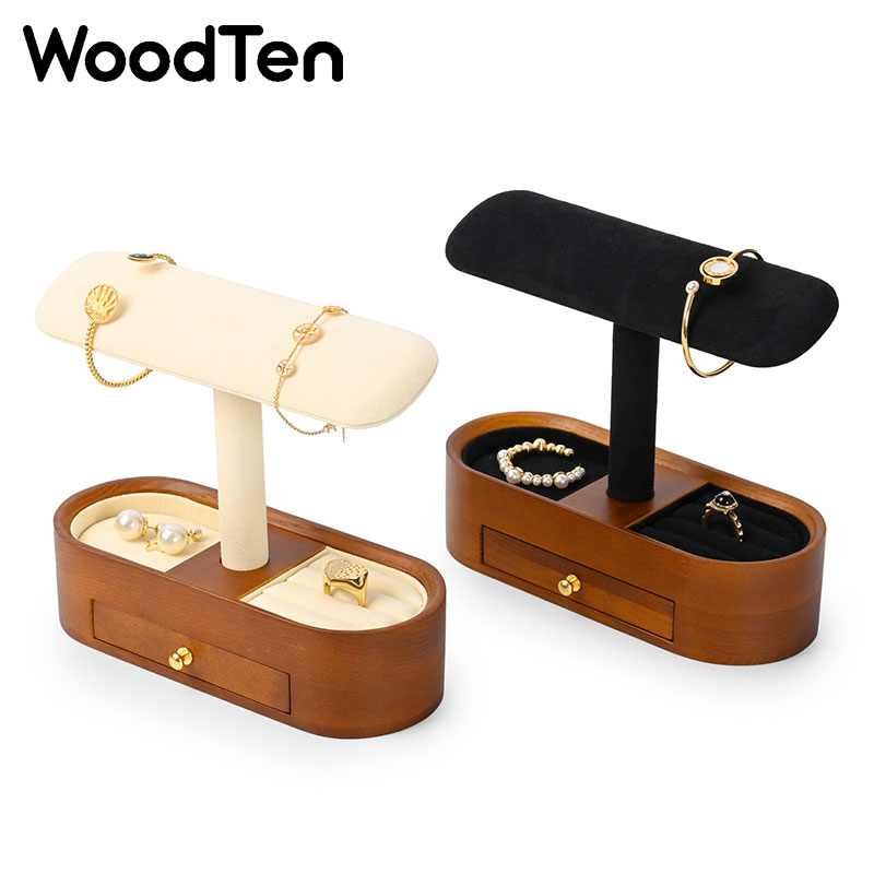 Drewniany stojak na zegarki Wo – Watches Jewelry Holder recenzja i cena