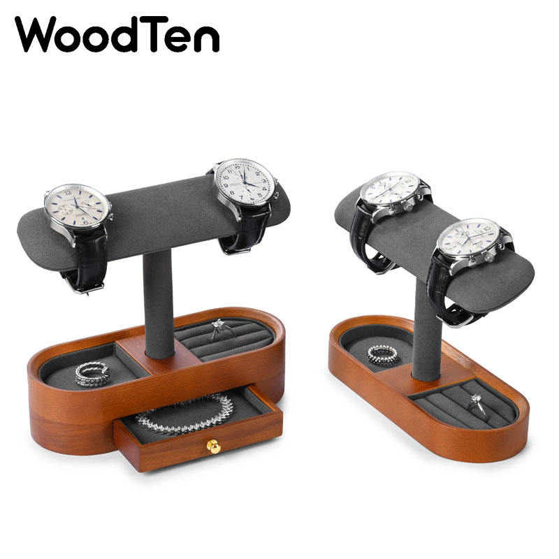 Drewniany stojak na zegarki Wo – Watches Jewelry Holder recenzja i cena