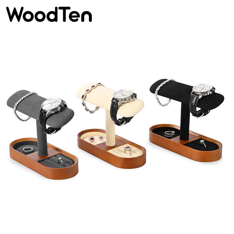 Drewniany stojak na zegarki Wo – Watches Jewelry Holder recenzja i cena