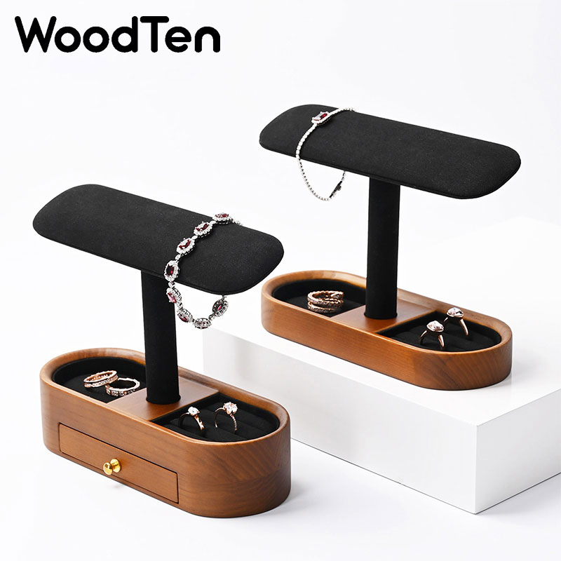 Drewniany stojak na zegarki Wo – Watches Jewelry Holder recenzja i cena