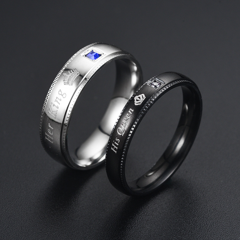 Prosty Pierścionek dla Pary z  – Titanium Steel Ring recenzja i cena