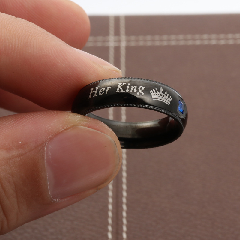 Prosty Pierścionek dla Pary z  – Titanium Steel Ring recenzja i cena