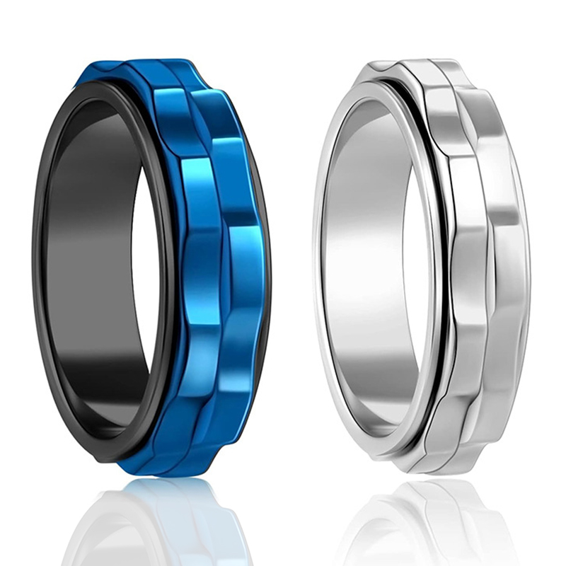 Męski pierścień spinner z tyta – Titanium Steel Ring recenzja i cena