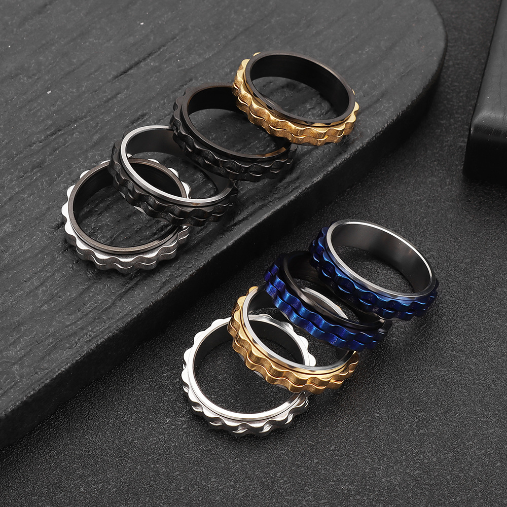 Męski pierścień spinner z tyta – Titanium Steel Ring recenzja i cena