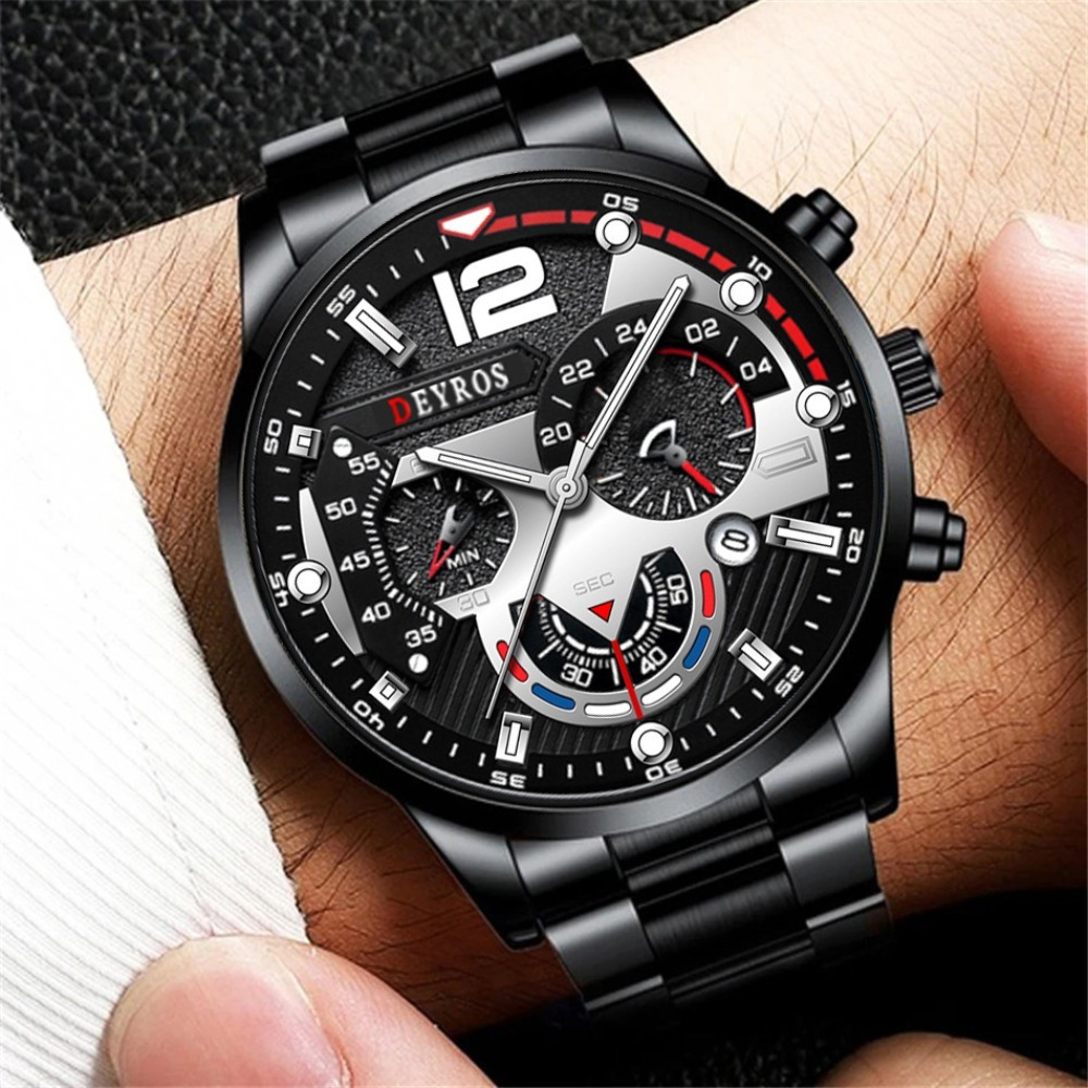 3 sztuk/zestaw modny męski zeg – Best Jewelry Watches recenzja i cena
