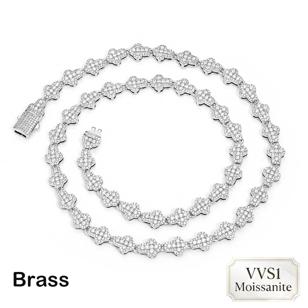 Naszyjnik tenisowy Nuoya Brass – Hip Hop Chain Necklace recenzja i cena