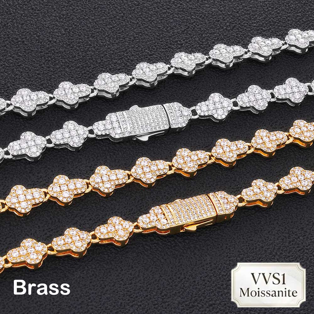 Naszyjnik tenisowy Nuoya Brass – Hip Hop Chain Necklace recenzja i cena