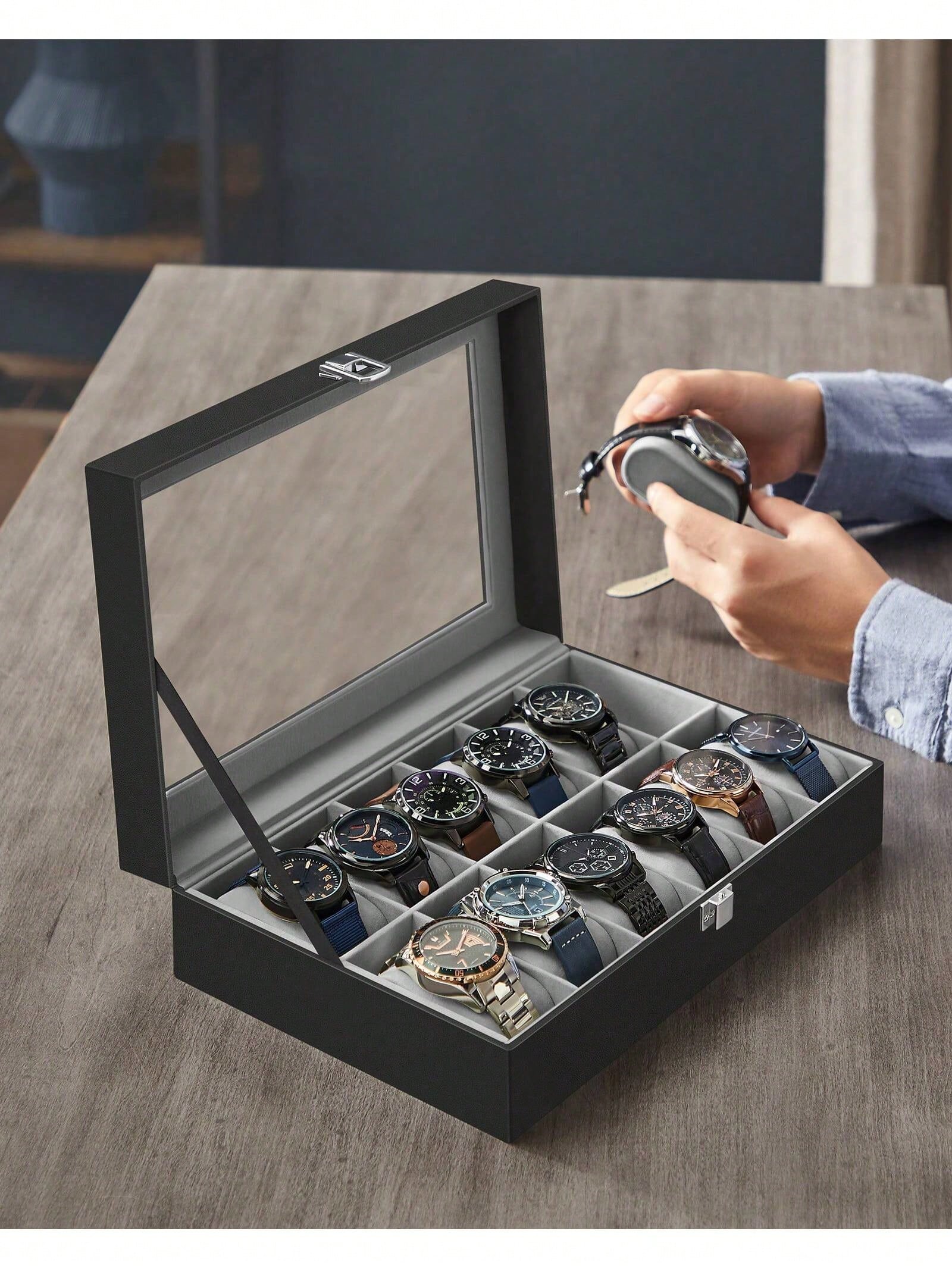 Pudełko na zegarki z 12 przegr – Jewelry Like Watches recenzja i cena