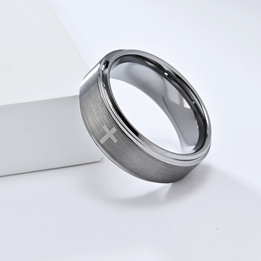Retro Pierścień Chrześcijański – Titanium Steel Ring recenzja i cena