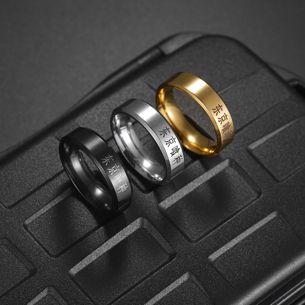 Anime Tokyo Ghoul Kinmu Kenyan – Titanium Steel Ring recenzja i cena
