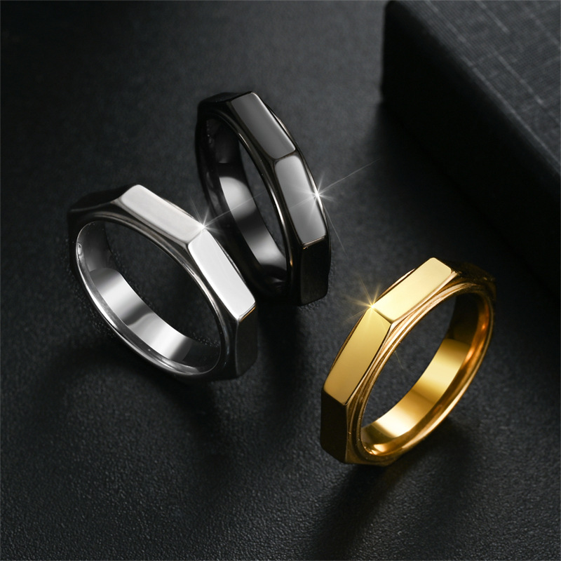 Pierścień Tytanowy Sześciokątn – Titanium Steel Ring recenzja i cena